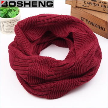 100%Acrylic Wrapables Thick Knitted Winter Warm Infinity Scarf